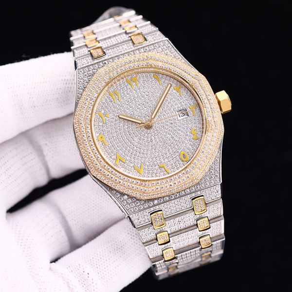 full diamond mens watch automatic mechanical watches 41mm men classic wristwatch life waterproof sapphire stainless steel wristwatches montr, Slivery;brown
full diamond mens watch automatic mechanical watches 41mm men classic wristwatch life waterproof sapphire stainless steel wristwatches montr, Slivery;brown