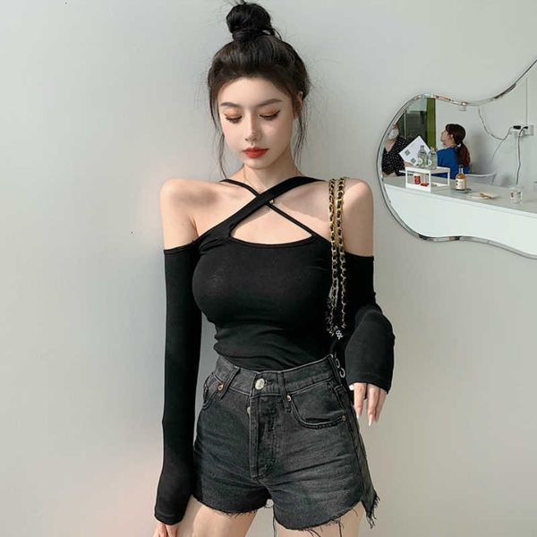 women's t-shirt irregular sling white t-shirt women autumn tight-fitting long-sleeved design bottoming shirt strapless short 72bs
women's t-shirt irregular sling white t-shirt women autumn tight-fitting long-sleeved design bottoming shirt strapless short 72bs