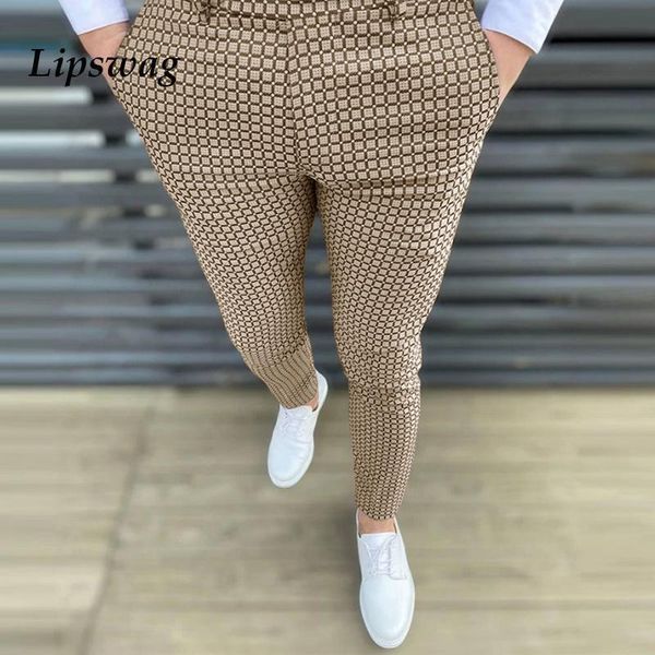 men's pants summer 2021 casual business fashion slim plaid printed pencil autumn trousers for men mid waist long pant, Black
men's pants summer 2021 casual business fashion slim plaid printed pencil autumn trousers for men mid waist long pant, Black