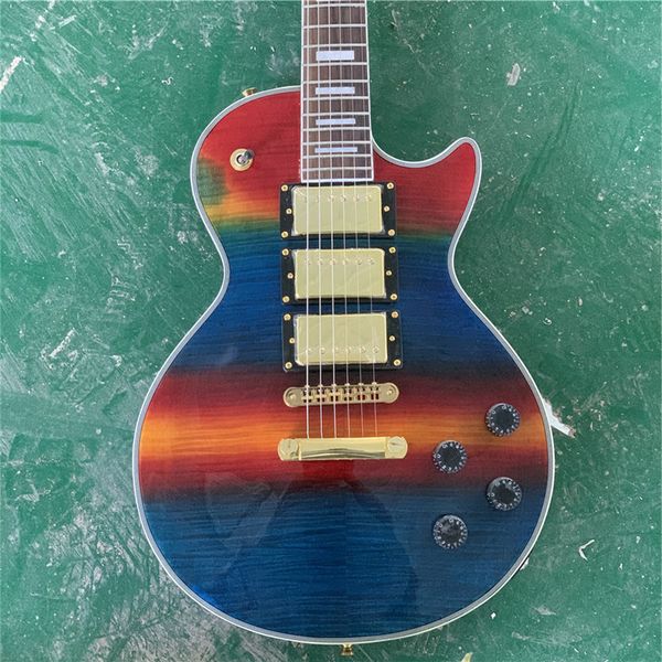 wholesale custom lp guitar premium electric guitar pattern colorful striped tiger guitar map
wholesale custom lp guitar premium electric guitar pattern colorful striped tiger guitar map
