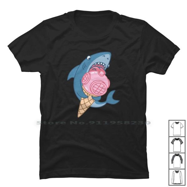 men's t-shirts sharck and icecream t shirt 100% cotton clothing seller trend thing cent ice end arc am, White;black
men's t-shirts sharck and icecream t shirt 100% cotton clothing seller trend thing cent ice end arc am, White;black