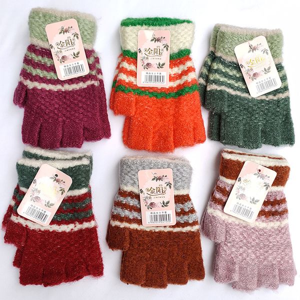 five fingers gloves winter womens half mohair mixed color stripe finger outdoor cold-proof warm wholesale, Blue;gray
five fingers gloves winter womens half mohair mixed color stripe finger outdoor cold-proof warm wholesale, Blue;gray