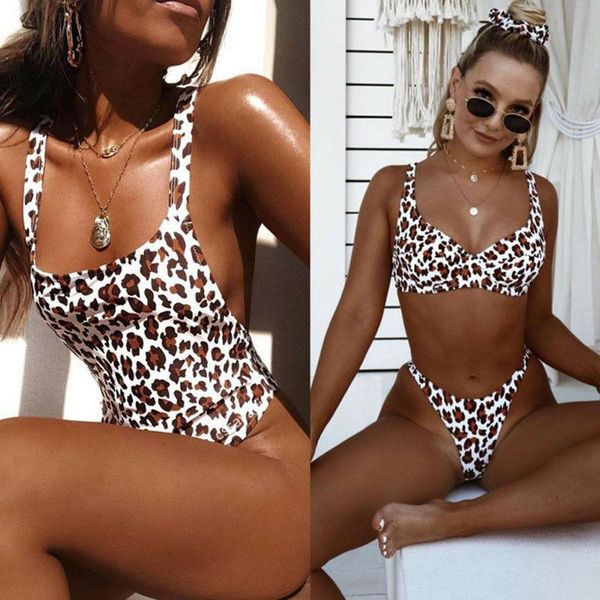women's swimwear womens high waist bikini set push up leopard print swimsuit bathing suit beach wear 2 style, White;black
women's swimwear womens high waist bikini set push up leopard print swimsuit bathing suit beach wear 2 style, White;black