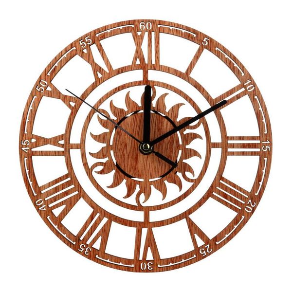 wall clocks round clock modern wooden hanging novel sun shaped with roman numeral for home office shop
wall clocks round clock modern wooden hanging novel sun shaped with roman numeral for home office shop