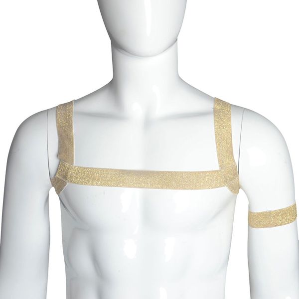 men gold shiny stripe short shirt tank elastic bandage tank short harness male elastic straps gay wear plus size f, Black;white
men gold shiny stripe short shirt tank elastic bandage tank short harness male elastic straps gay wear plus size f, Black;white