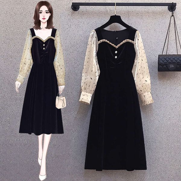 casual dresses dress women clothes early spring large women's show thin cover belly french hepburn fat sister velvet ishg, Black;gray
casual dresses dress women clothes early spring large women's show thin cover belly french hepburn fat sister velvet ishg, Black;gray