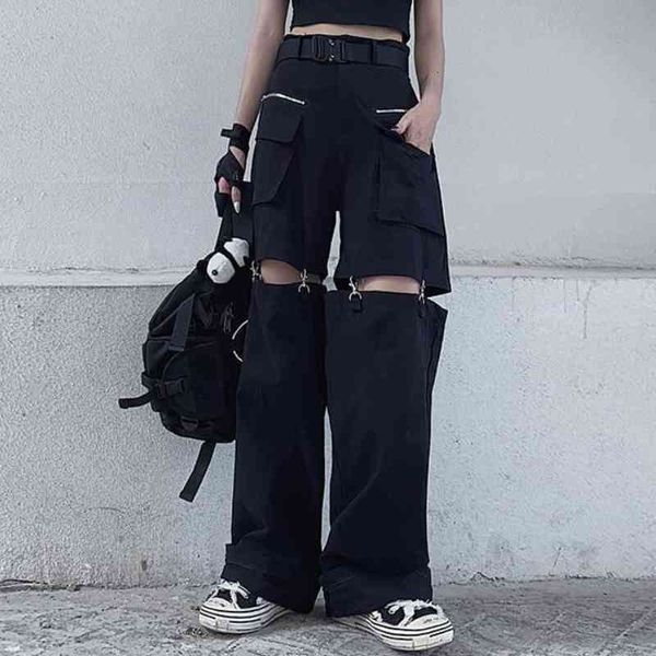 women's pants & capris punk oco perna larga gótico preto macacão y2k estilo de rua feminino calças hip-hop tendência europeia e america, Black;white
women's pants & capris punk oco perna larga gótico preto macacão y2k estilo de rua feminino calças hip-hop tendência europeia e america, Black;white
