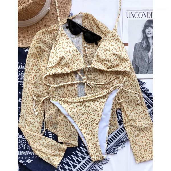 leopard bikini female swimsuit women swimwear three-pieces set full sleeve beach cover ups bather bathing suit swim k2998 women's, White;black
leopard bikini female swimsuit women swimwear three-pieces set full sleeve beach cover ups bather bathing suit swim k2998 women's, White;black