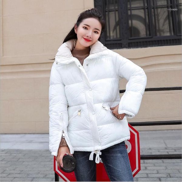 women's down & parkas 2021 winter jacket female thickening bright collar short coat french brand1, Black
women's down & parkas 2021 winter jacket female thickening bright collar short coat french brand1, Black