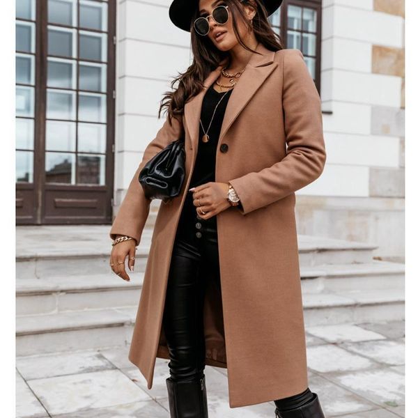 women's wool & blends mandylandy long jackets collar woolen coat outwear autumn women sleeve business suit, Black
women's wool & blends mandylandy long jackets collar woolen coat outwear autumn women sleeve business suit, Black