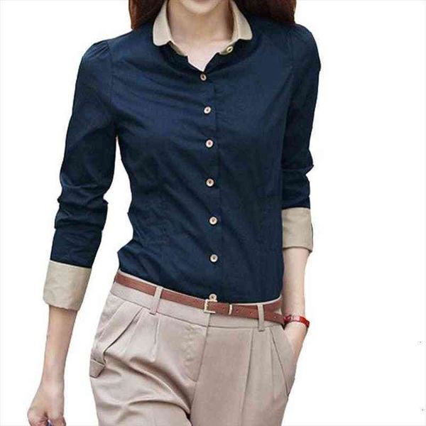 5xl patchwork long sleeve womens shirts autumn lapel office button casual plus size blouses blue blusas, White
5xl patchwork long sleeve womens shirts autumn lapel office button casual plus size blouses blue blusas, White