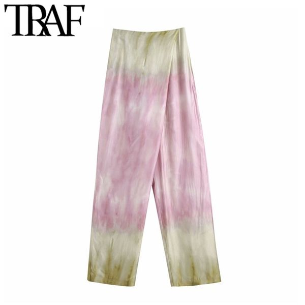 women chic fashion tie-dye print straight pants vintage high waist size zipper female trousers mujer 210507, Black;white
women chic fashion tie-dye print straight pants vintage high waist size zipper female trousers mujer 210507, Black;white
