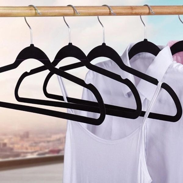 hangers & racks 10pcs flocking hanger plastic non-slip velvet drying rack-black
hangers & racks 10pcs flocking hanger plastic non-slip velvet drying rack-black