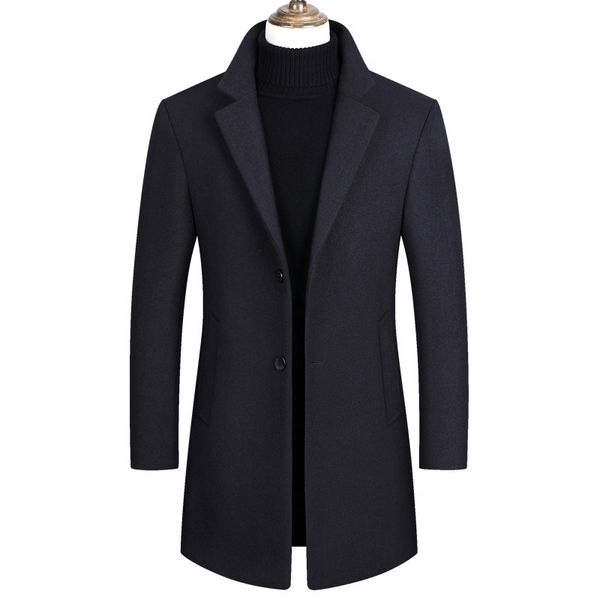 Men's Wool & Blends Men Winter Coat Autumn Windbreaker Solid Color Simple Woolen Pea Male Trench Overcoat Clothes HG3I, Black
Men's Wool & Blends Men Winter Coat Autumn Windbreaker Solid Color Simple Woolen Pea Male Trench Overcoat Clothes HG3I, Black