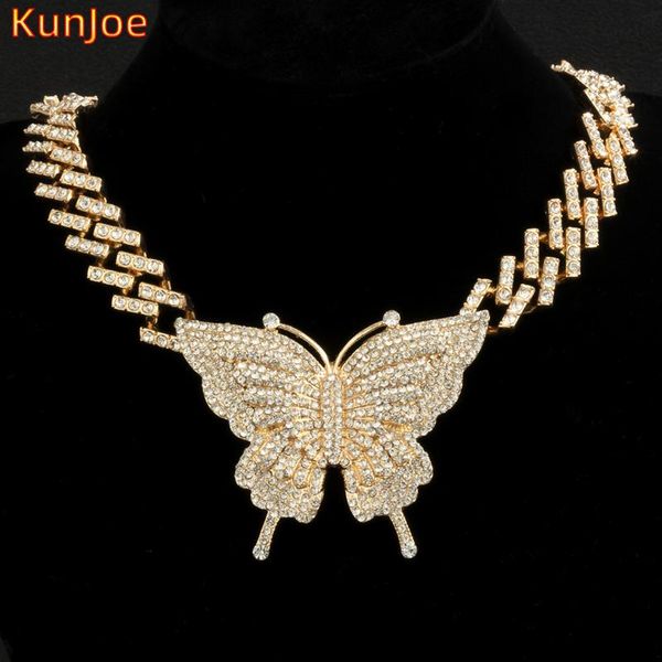 chains kunjoe exaggerated crystal butterfly pendant necklace women gift rhinestone paved cuban chain hip hop charm girl neck jewelry, Silver
chains kunjoe exaggerated crystal butterfly pendant necklace women gift rhinestone paved cuban chain hip hop charm girl neck jewelry, Silver