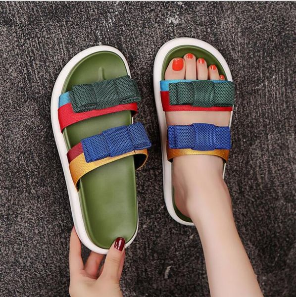 women's sandals slippers 2021 summer fashion color matching shoes bowknot thick-soled beach, Black
women's sandals slippers 2021 summer fashion color matching shoes bowknot thick-soled beach, Black