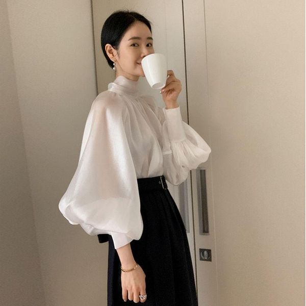 women's polos bowknot shirt for women lantern long sleeve ruffle shirts blouse female 2021 summer spring blouses plus size, White
women's polos bowknot shirt for women lantern long sleeve ruffle shirts blouse female 2021 summer spring blouses plus size, White