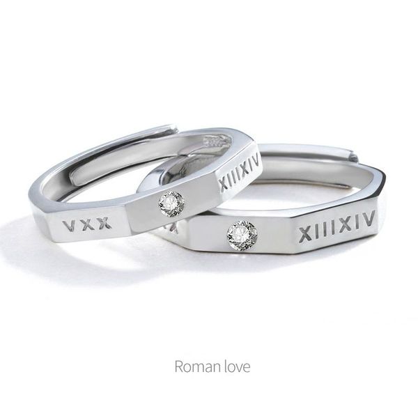 roman love couple ring 925 sterling silver pair of female male simple original design gift jewelry wholesale cluster rings, Golden;silver
roman love couple ring 925 sterling silver pair of female male simple original design gift jewelry wholesale cluster rings, Golden;silver