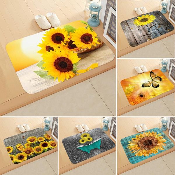 bath mats 40x60cm non-slip flannel floor mat sunflower print doormat for entrance door carpet tapis kitchen home decor
bath mats 40x60cm non-slip flannel floor mat sunflower print doormat for entrance door carpet tapis kitchen home decor