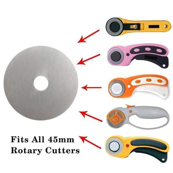 hand & power tool accessories 10pcs/set 45mm rotary cutter set blades fabric circular quilting cutting patchwork leathercraft sewing leather
hand & power tool accessories 10pcs/set 45mm rotary cutter set blades fabric circular quilting cutting patchwork leathercraft sewing leather