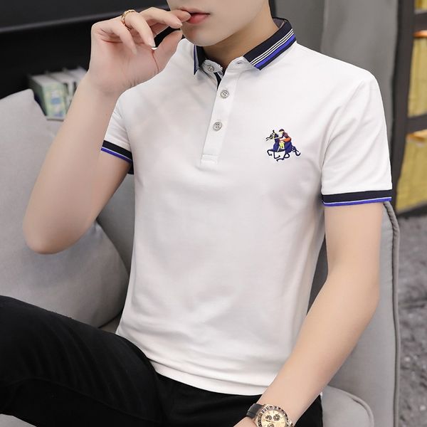 summer new short sleeve t-shirt trendy brand lapel men's cotton slim fit embroidery regular animal pattern, White;black
summer new short sleeve t-shirt trendy brand lapel men's cotton slim fit embroidery regular animal pattern, White;black