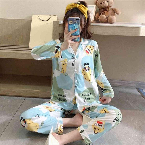 cardigan sweet pajamas cotton women sleepwear long sleeve pyjamas trousers autumn student homewear female home suit, Black;red
cardigan sweet pajamas cotton women sleepwear long sleeve pyjamas trousers autumn student homewear female home suit, Black;red