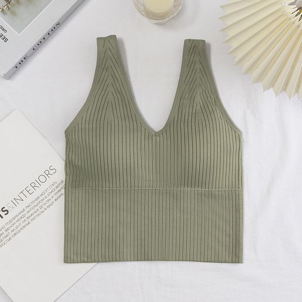women seamless vest wireless crop sports camisole fashion solid underwear ladies tube top, Black;white
women seamless vest wireless crop sports camisole fashion solid underwear ladies tube top, Black;white