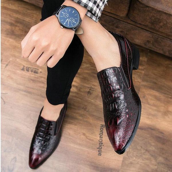 dress shoes blue velvet loafers men crocodile pattern driving moccasins italian man flats wedding men's casual shoeshjk89, Black
dress shoes blue velvet loafers men crocodile pattern driving moccasins italian man flats wedding men's casual shoeshjk89, Black