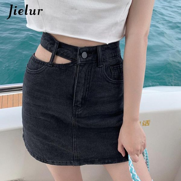 summer casual a-line hollow cut denim womens skirts thin dark gray mini solid colour high waist skirt s, Black
summer casual a-line hollow cut denim womens skirts thin dark gray mini solid colour high waist skirt s, Black