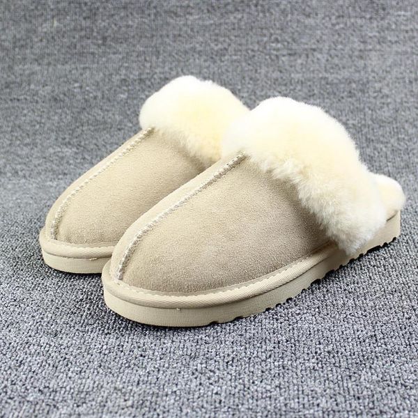 women natural sheepskin indoor slipper winter slippers fur wool flip flops lady home shoes, Black
women natural sheepskin indoor slipper winter slippers fur wool flip flops lady home shoes, Black