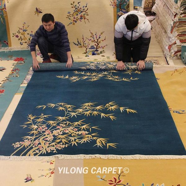 carpets yilong 8'x11' green handmade wool carpet chinese art deco woolen lobby area rug (tj2021032s)
carpets yilong 8'x11' green handmade wool carpet chinese art deco woolen lobby area rug (tj2021032s)