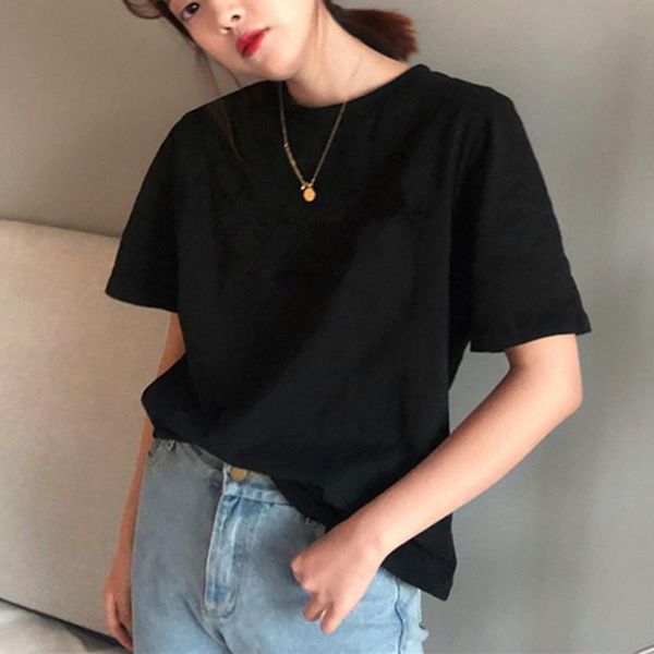 women's t-shirt 2021 summer women white black t-shirts casual o-neck short sleeve korean style streetwear tee wdc6894
women's t-shirt 2021 summer women white black t-shirts casual o-neck short sleeve korean style streetwear tee wdc6894