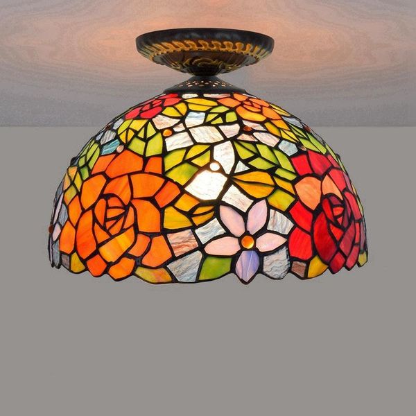 ceiling lights 12 inch european style led rose light stained glass lamp for living room el classic bedroom restaurant
ceiling lights 12 inch european style led rose light stained glass lamp for living room el classic bedroom restaurant