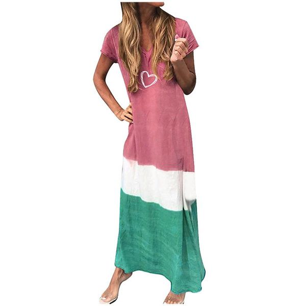 casual dresses plus size women summer 2021 fashion women's v-neck short-sleeved heart print color block beach dress vestidos mujer, Black;gray
casual dresses plus size women summer 2021 fashion women's v-neck short-sleeved heart print color block beach dress vestidos mujer, Black;gray