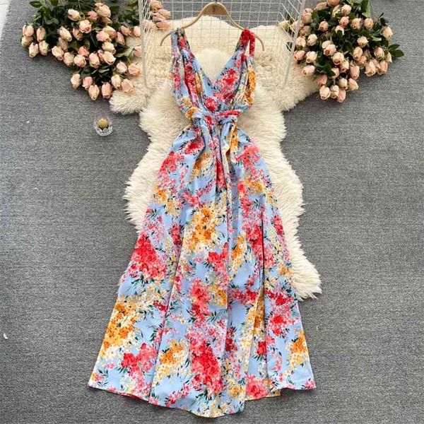 seaside holiday women's fashion summer v neck sleeveless pleated waist thin floral print dress vestidos s421 210527, Black;gray
seaside holiday women's fashion summer v neck sleeveless pleated waist thin floral print dress vestidos s421 210527, Black;gray