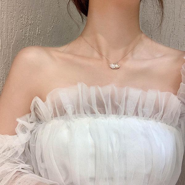 pendant necklaces mori style shell pearl ocean heart necklace female fashion elegant high sense clavicle chain light luxury minority, Silver
pendant necklaces mori style shell pearl ocean heart necklace female fashion elegant high sense clavicle chain light luxury minority, Silver