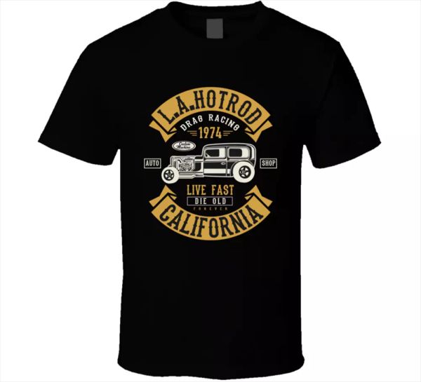 la od tee 1974 retro car racing california speed american men's t-shirt new, White;black
la od tee 1974 retro car racing california speed american men's t-shirt new, White;black