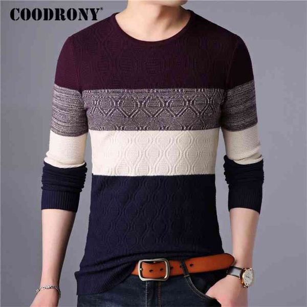 coodrony sweater men streetwear fashion striped knitwear autumn winter cotton wool pullover slim fit o-neck pull homme 91028 210813, White;black
coodrony sweater men streetwear fashion striped knitwear autumn winter cotton wool pullover slim fit o-neck pull homme 91028 210813, White;black