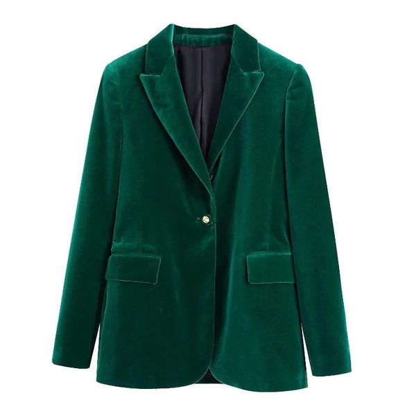 women's suits & blazers women green velvet office lady blazer jacket female notched collar single button pocket coat chic casual fashio, White;black
women's suits & blazers women green velvet office lady blazer jacket female notched collar single button pocket coat chic casual fashio, White;black