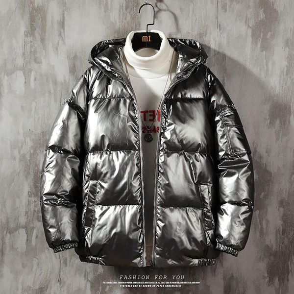 men's down & parkas silver jacket coat man winter warm thick cotton padded short bread style fashion bomber hooded outwear, Black
men's down & parkas silver jacket coat man winter warm thick cotton padded short bread style fashion bomber hooded outwear, Black