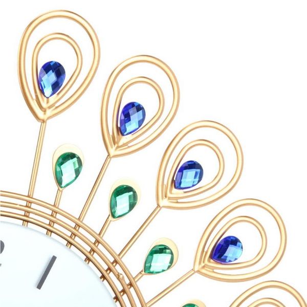 creative peacock large wall clock metal living room watch home office decoration drop clocks
creative peacock large wall clock metal living room watch home office decoration drop clocks