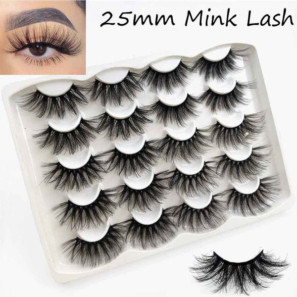 10 pairs/set 25mm 3d mink false eyelashes handmade dramatic volume wispies fluffy women lash extension makeup tools
10 pairs/set 25mm 3d mink false eyelashes handmade dramatic volume wispies fluffy women lash extension makeup tools
