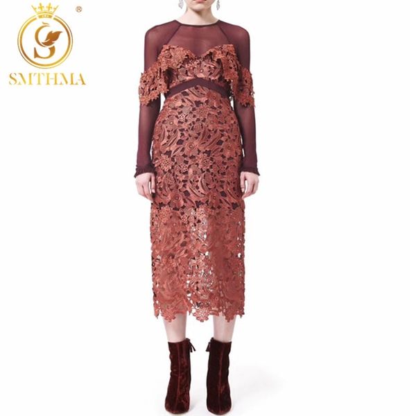 spring runway dress fashion women long sleeve lace hollow flower patchwork dresses vestidos 210520, Black;gray
spring runway dress fashion women long sleeve lace hollow flower patchwork dresses vestidos 210520, Black;gray