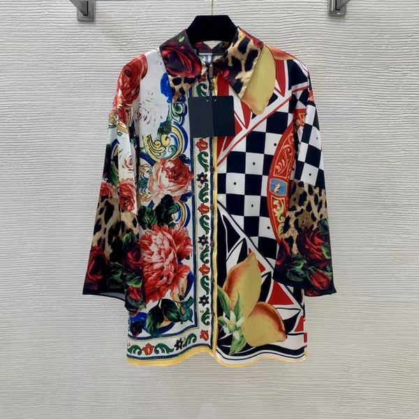 milan runway shirts 2021 autumn winter long sleeve lapel neck print designer blouses brand same style women's 1019-7, White
milan runway shirts 2021 autumn winter long sleeve lapel neck print designer blouses brand same style women's 1019-7, White