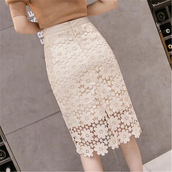 skirts high waisted pencil skirt women elegant hollow out flower crochet lace ladies korean summer back slit a line wrap, Black
skirts high waisted pencil skirt women elegant hollow out flower crochet lace ladies korean summer back slit a line wrap, Black