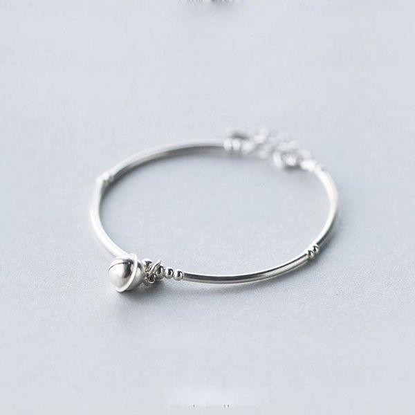 cuff la maxza real 925 sterling silver light bead bell link chain bracelet bangle for women girl gift adjustable jewelry, White
cuff la maxza real 925 sterling silver light bead bell link chain bracelet bangle for women girl gift adjustable jewelry, White