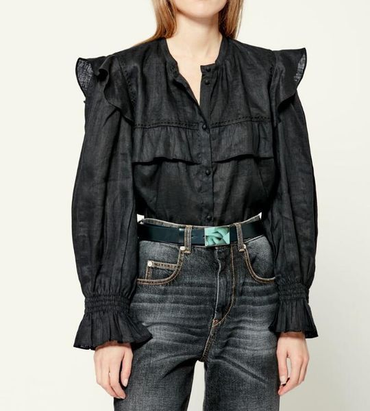 women's blouses & shirts 2022ss woman white black teddy cotton linen shirt round neck long sleeves ruffled shoulders flared cuffs fashi
women's blouses & shirts 2022ss woman white black teddy cotton linen shirt round neck long sleeves ruffled shoulders flared cuffs fashi