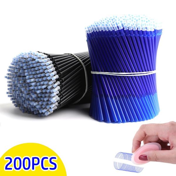 200pcs/set erasable gel pen 0.5mm refill rod blue black ink washable handle for school stationery office writing pens
200pcs/set erasable gel pen 0.5mm refill rod blue black ink washable handle for school stationery office writing pens