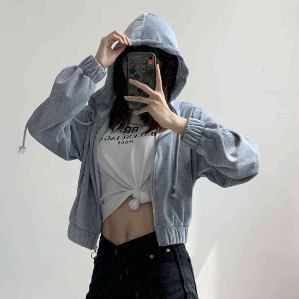women's jackets casual woman loose gray veet hooded coats spring autumn fashion ladies short sports girls chic oversized hoodies n, Black;brown
women's jackets casual woman loose gray veet hooded coats spring autumn fashion ladies short sports girls chic oversized hoodies n, Black;brown