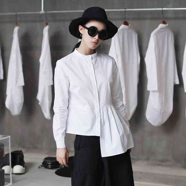 irregular slim casual long sleeve shirts women solid color cotton blouses and female summer autumn new women clothing 210421, White
irregular slim casual long sleeve shirts women solid color cotton blouses and female summer autumn new women clothing 210421, White